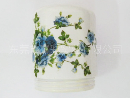 白色罐子印花
